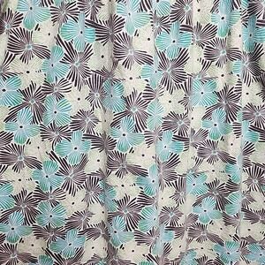 Y2K Floral Slip Dress T-Shirt Fabric Green Blue Babydoll waist 26 beachy hippie‎
